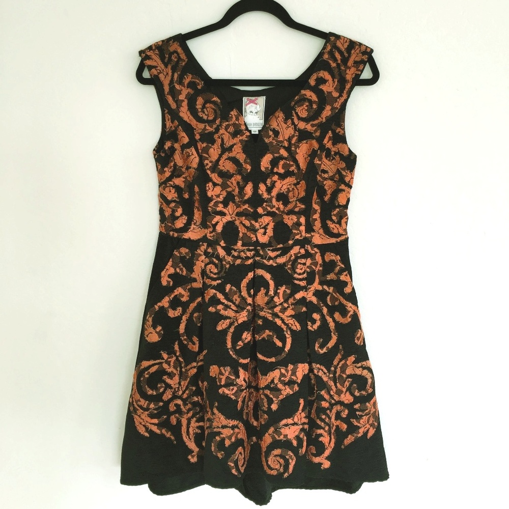 Anthropologie Lace Brocade Dress